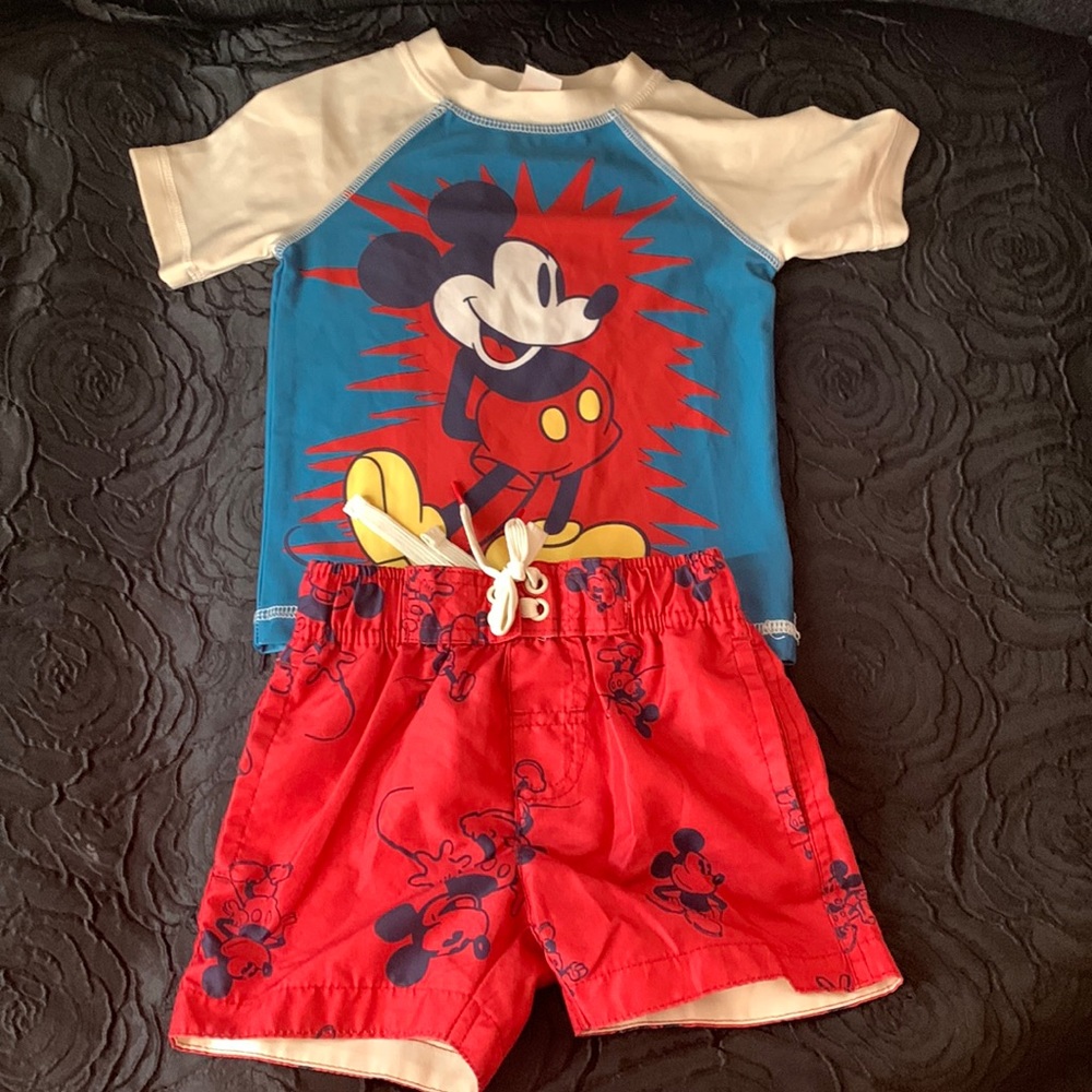 Junk Food Clothing Swim Set Mickey Mouse